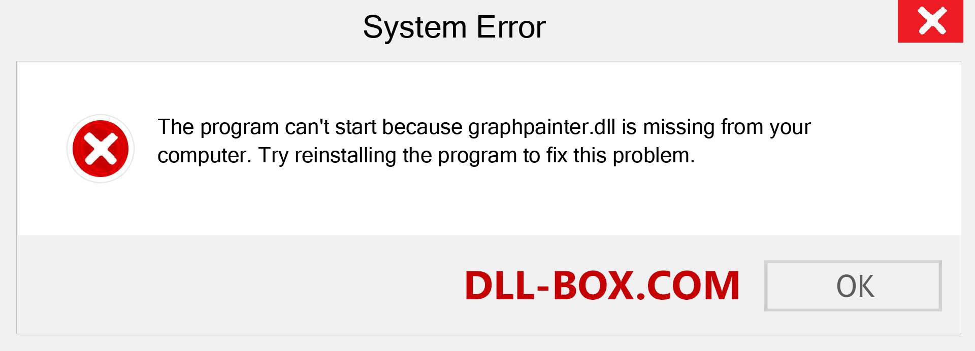  graphpainter.dll file is missing?. Download for Windows 7, 8, 10 - Fix  graphpainter dll Missing Error on Windows, photos, images